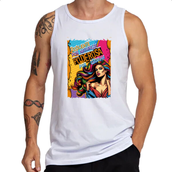 Camiseta Regata Mulher resiliente - Imagem 3