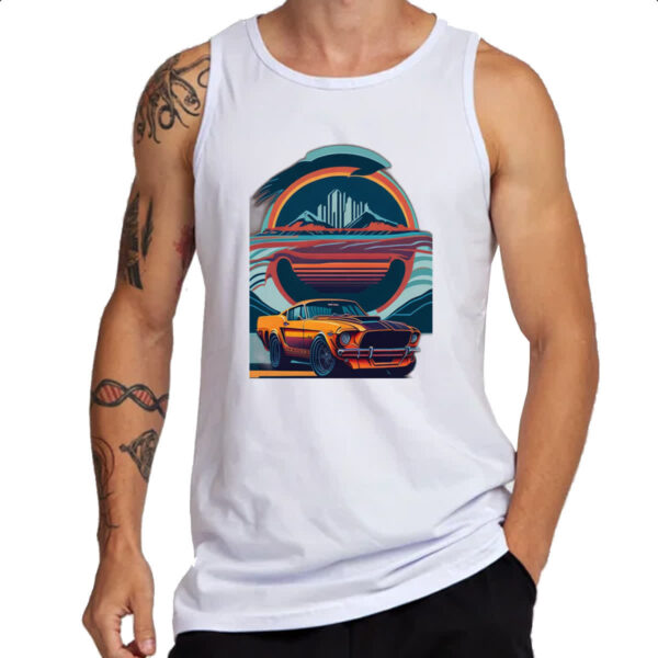 Camiseta Regata Mustang Cobra Shelby Colorful Shades - Imagem 3