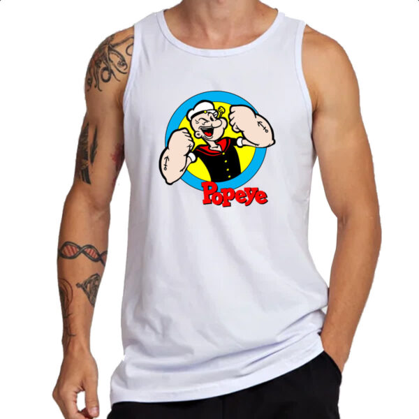 Camiseta Regata Mariheiro Popeye Classico - Imagem 3
