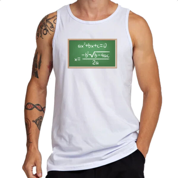 Camiseta Regata Matematica equacao segundo grau - Imagem 3