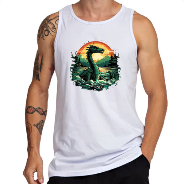 Camiseta Regata Monstro do Lago Ness Sunset Art - Imagem 3