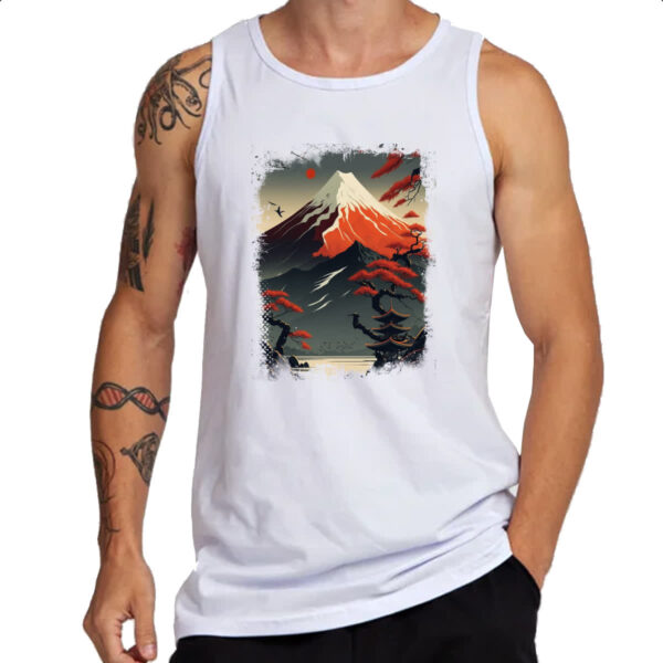 Camiseta Regata Montanha Fugi Japao 2 - Imagem 3