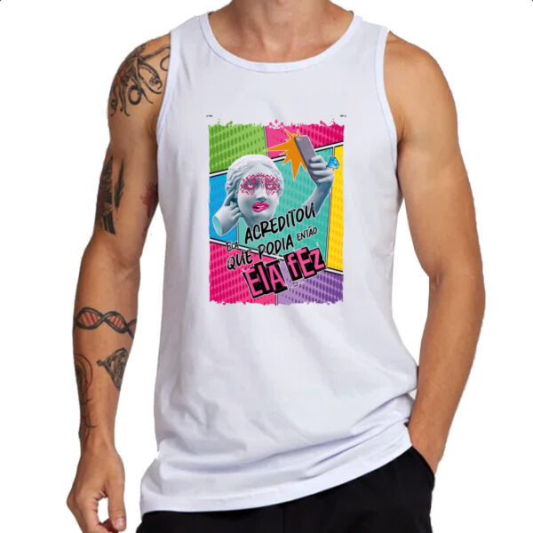 Camiseta Regata Mulher acreditou e fez - Imagem 3