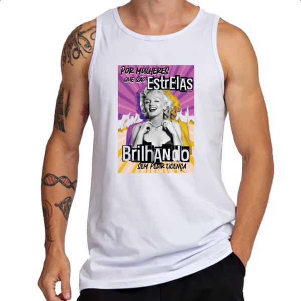 Camiseta Regata Mulher brilhando - Imagem 3