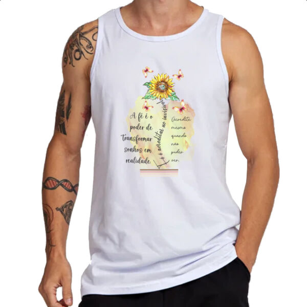Camiseta Regata A fe e o poder de transformar - Imagem 3