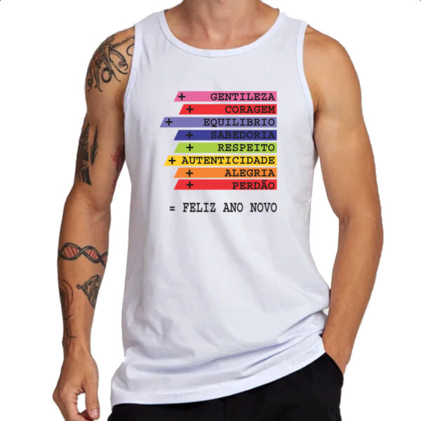 Camiseta Regata Ano novo de acoes - Imagem 3