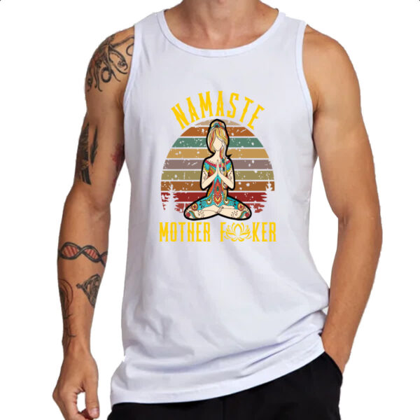 Camiseta Regata Namaste mother f - Imagem 3
