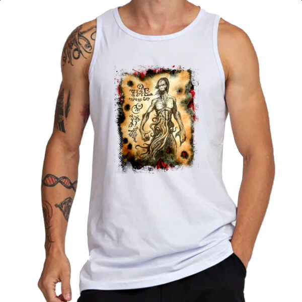 Camiseta Regata Necronomicon Fragmento Cthulhu Larp - Imagem 3