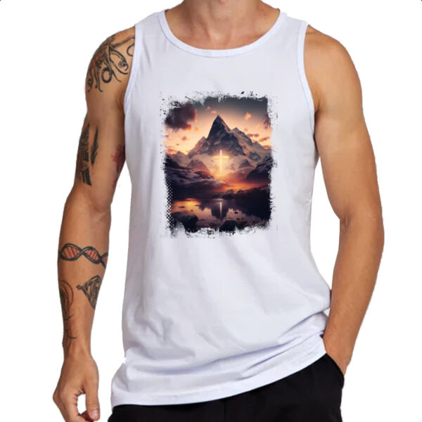 Camiseta Regata A fe move montanhas 1 - Imagem 3