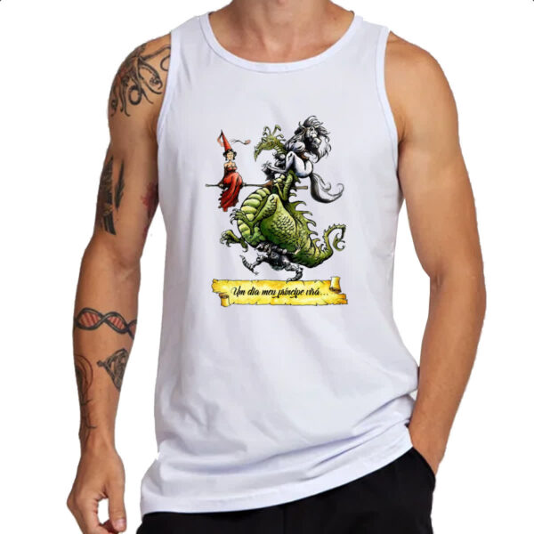 Camiseta Regata Um dia meu principe vira - Imagem 3