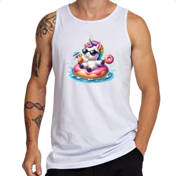 Camiseta Regata Unicornio na boia - Imagem 3