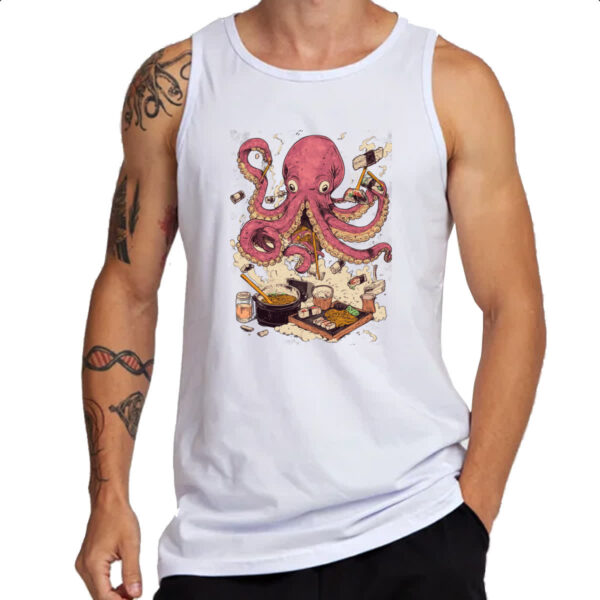 Camiseta Regata Octopus cozinheiro - Imagem 3