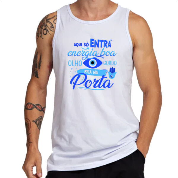 Camiseta Regata Olho Grego gordo na porta - Imagem 3