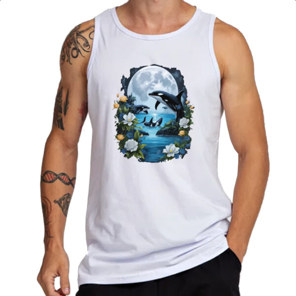 Camiseta Regata Orca ao luar - Imagem 3
