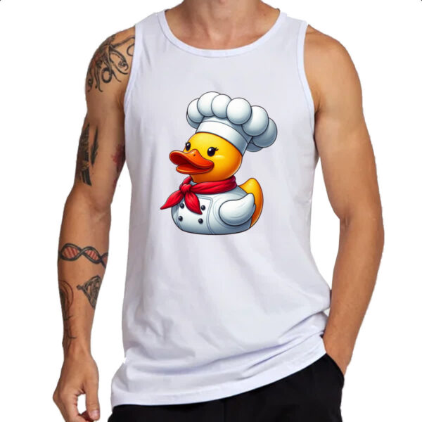 Camiseta Regata Patinho de borracha Cozinheiro - Imagem 3
