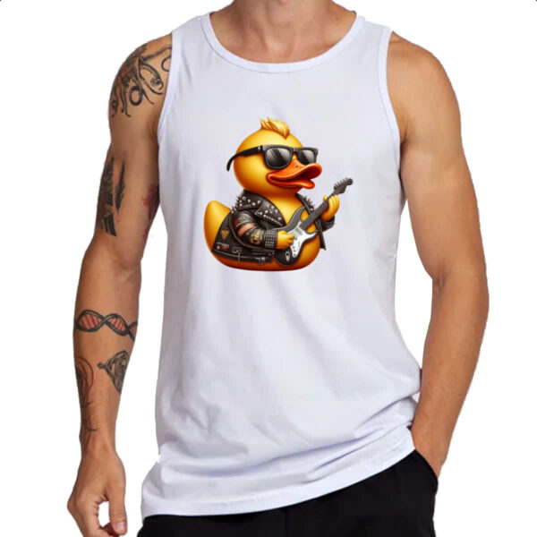Camiseta Regata Patinho de borracha Rockeiro - Imagem 3