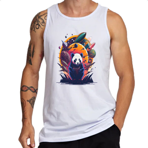 Camiseta Regata Panda Sideral - Imagem 3