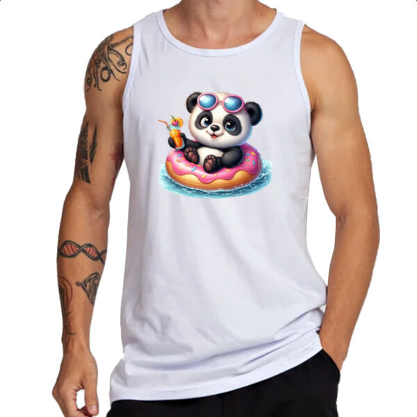 Camiseta Regata Panda na boia - Imagem 3