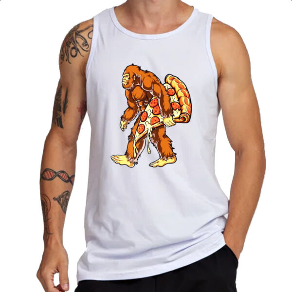 Camiseta Regata Pe grande com fatia de pizza - Imagem 3