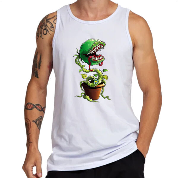Camiseta Regata Planta carnivora no vaso - Imagem 3