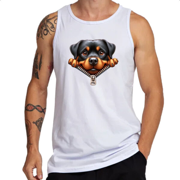 Camiseta Regata Rottweiler no Ziper - Imagem 3
