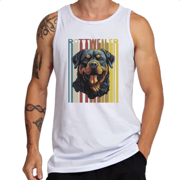 Camiseta Regata Rottweller retro vintage - Imagem 3