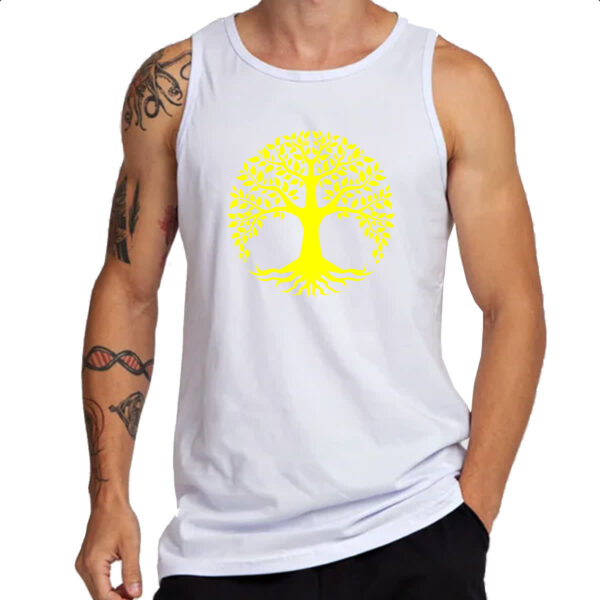 Camiseta Regata Arvore da vida amarela - Imagem 3