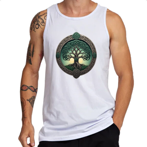 Camiseta Regata Arvore da vida circulo Celtico - Imagem 3