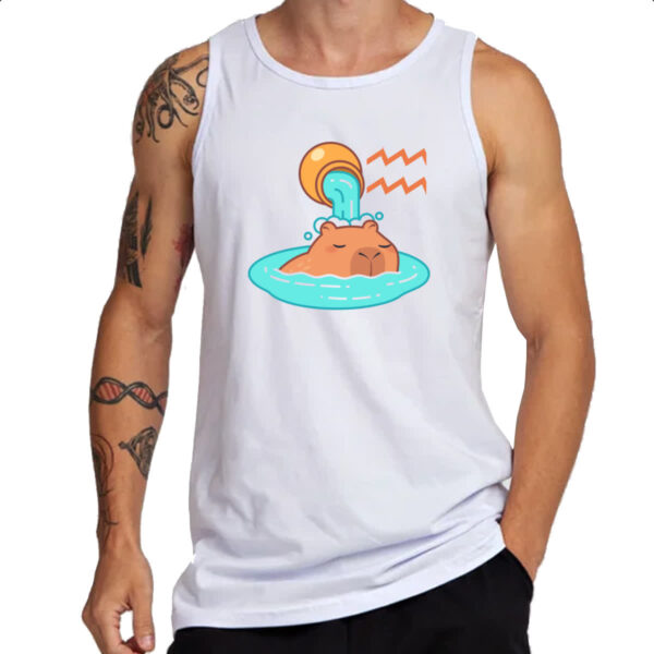 Camiseta Regata Signo Capivara Aquario - Imagem 3