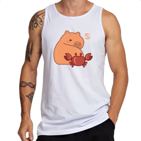 Camiseta Regata Signo Capivara Cancer - Imagem 3