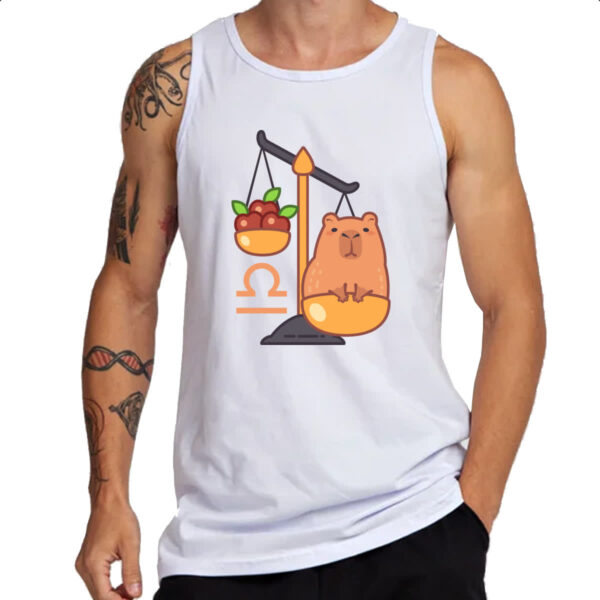 Camiseta Regata Signo Capivara Libra - Imagem 3