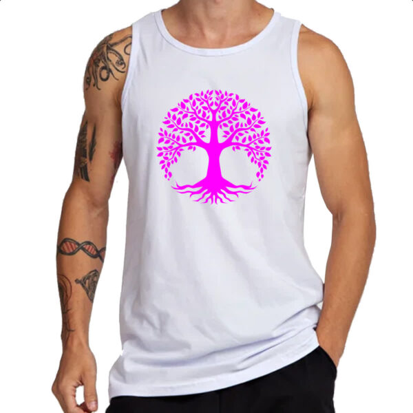 Camiseta Regata Arvore da vida pink - Imagem 3