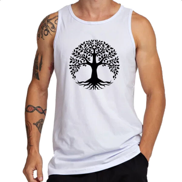 Camiseta Regata Arvore da vida preta - Imagem 3