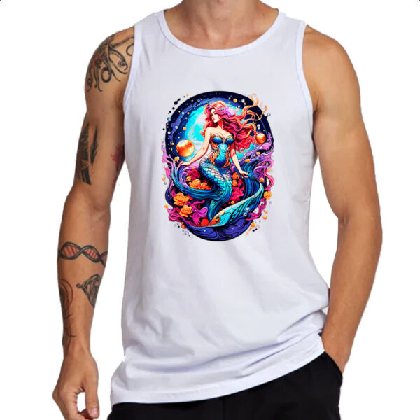 Camiseta Regata Sereia na galaxia - Imagem 3