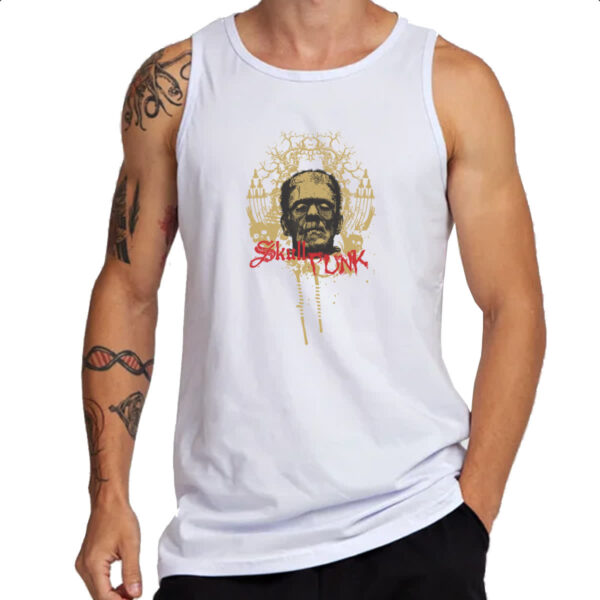 Camiseta Regata Skull Punk - Imagem 3
