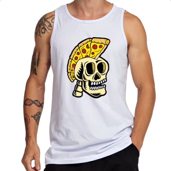 Camiseta Regata Skull pizza gladiator - Imagem 3