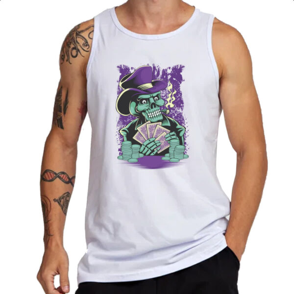 Camiseta Regata Skull poker - Imagem 3