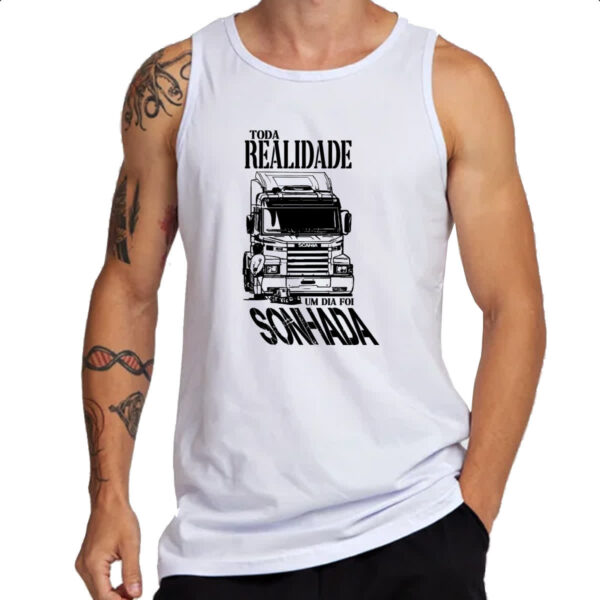 Camiseta Regata Sonho caminhao - Imagem 3
