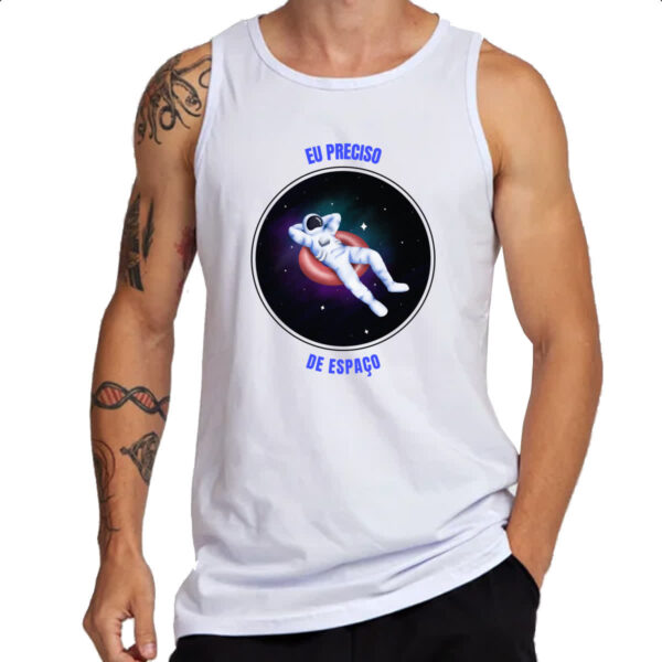 Camiseta Regata Astronauta preciso de espaco - Imagem 3