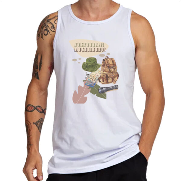 Camiseta Regata Aventureiro Mochileiro - Imagem 3