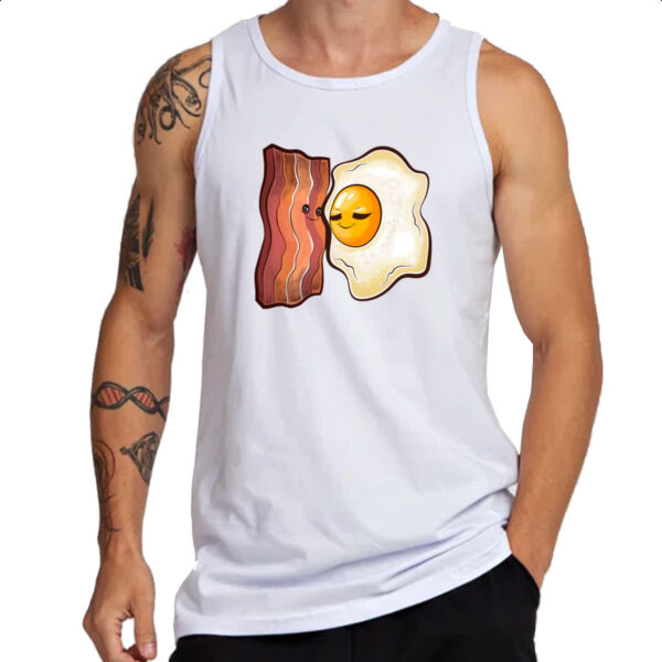 Camiseta Regata Bacon e ovo - Imagem 3