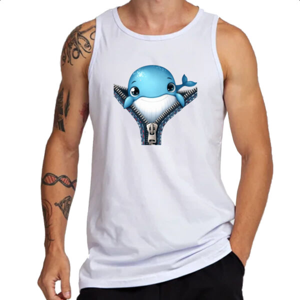 Camiseta Regata Baleia no ziper - Imagem 3