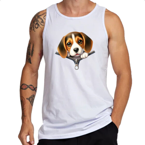 Camiseta Regata Beagle no Ziper - Imagem 3