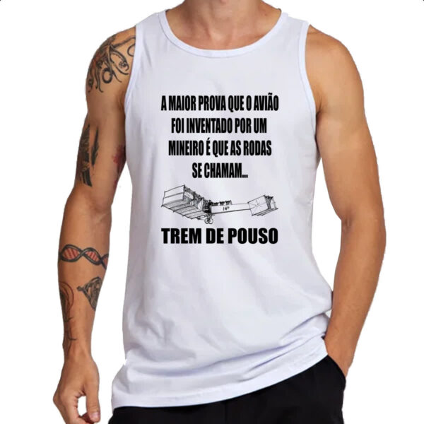 Camiseta Regata 14 Bis Trem de pouso - Imagem 3
