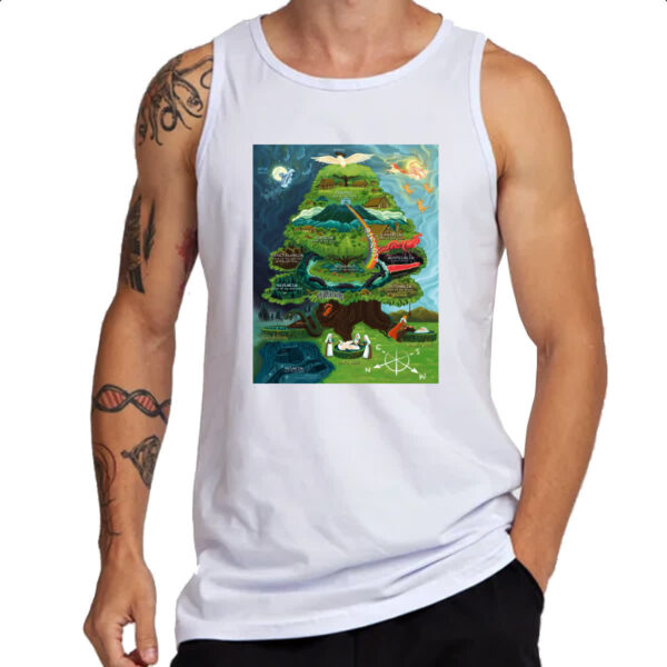 Camiseta Regata Yggdrasil arvore vida Mitologia Nordica - Imagem 3