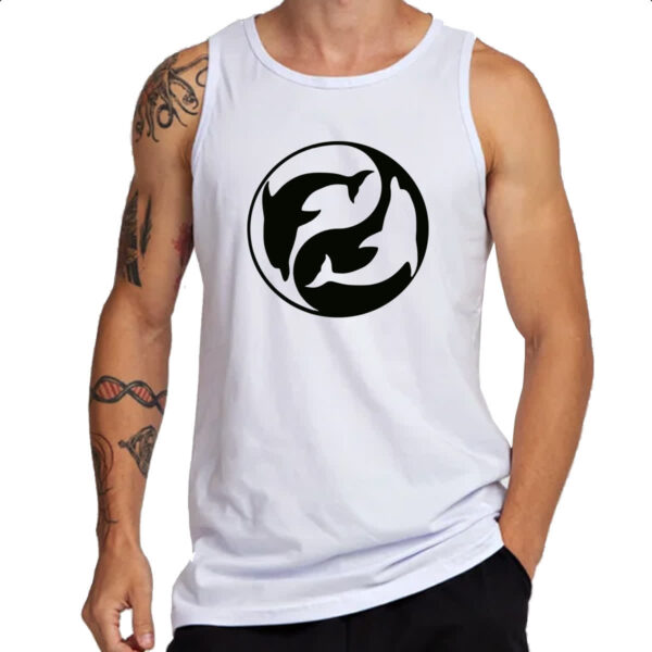 Camiseta Regata Yin e Yang Golfinhos - Imagem 3
