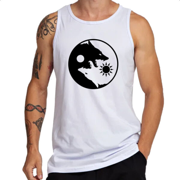 Camiseta Regata Yin e Yang Lobos - Imagem 3