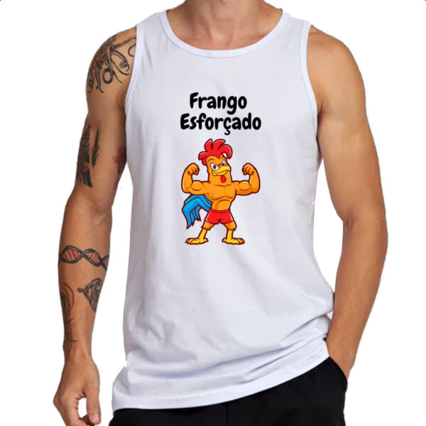 Camiseta Regata Academia frango esforcado - Imagem 3