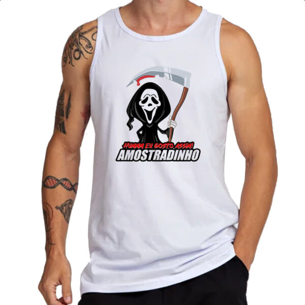 Camiseta Regata Humm eu gosto assim amostradinho - Imagem 3