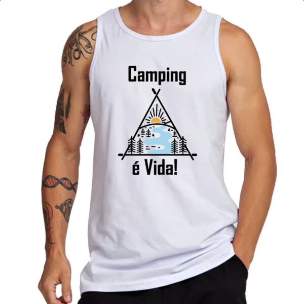 Camiseta Regata Camping e vida - Imagem 3